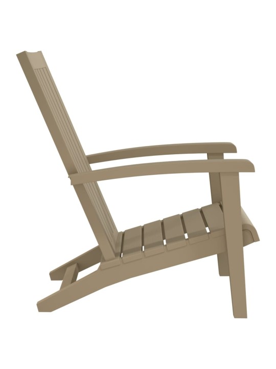 Zahradní židle Adirondack 2 ks světle hnědé polypropylen