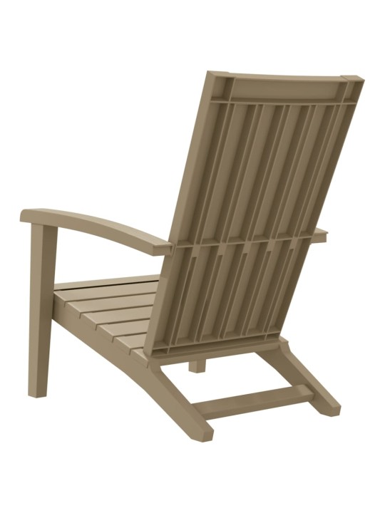 Zahradní židle Adirondack 2 ks světle hnědé polypropylen
