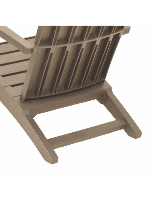 Zahradní židle Adirondack 2 ks světle hnědé polypropylen