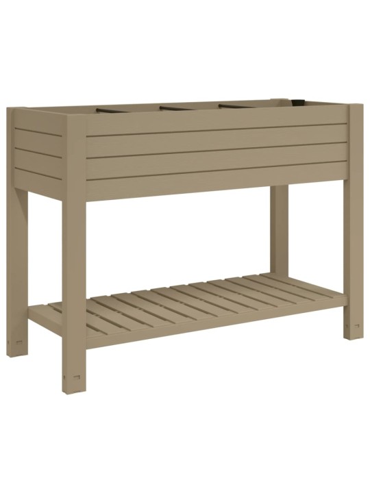 Zahradní vyvýšený záhon světle hnědý 110x45x79 cm polypropylen