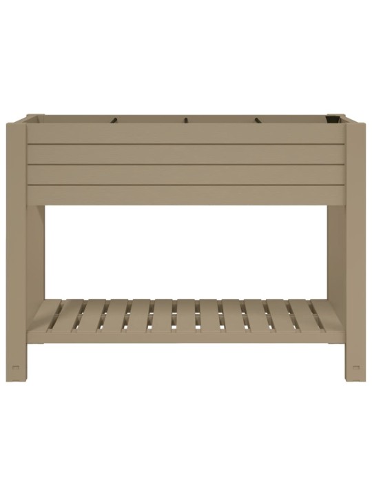 Zahradní vyvýšený záhon světle hnědý 110x45x79 cm polypropylen