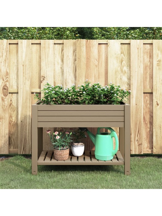 Zahradní vyvýšený záhon světle hnědý 110x45x79 cm polypropylen