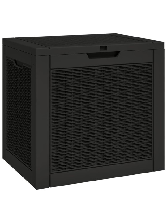 Zahradní úložný box černý 55,5 x 43 x 53 cm polypropylen