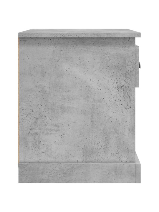Noční stolek betonově šedý 39 x 39 x 47,5 cm kompozitní dřevo