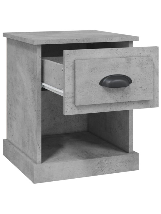 Noční stolky 2 ks betonově šedé 39x39x47,5 cm kompozitní dřevo