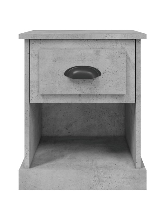 Noční stolky 2 ks betonově šedé 39x39x47,5 cm kompozitní dřevo