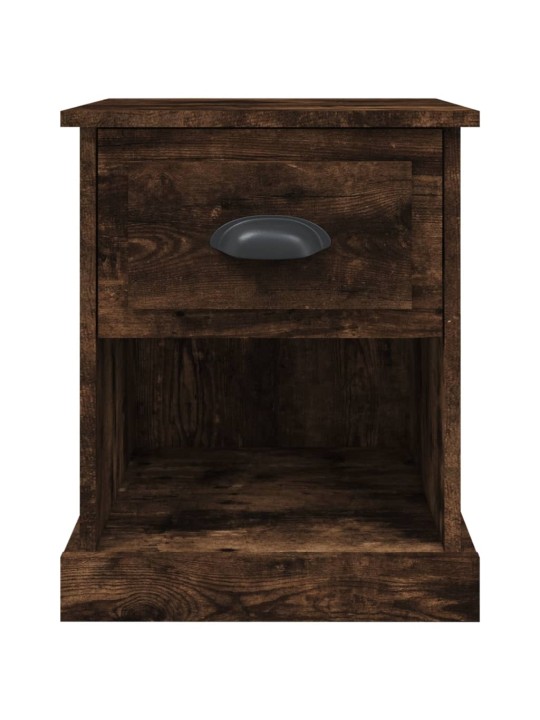 Noční stolky 2 ks kouřový dub 39x39x47,5 cm kompozitní dřevo