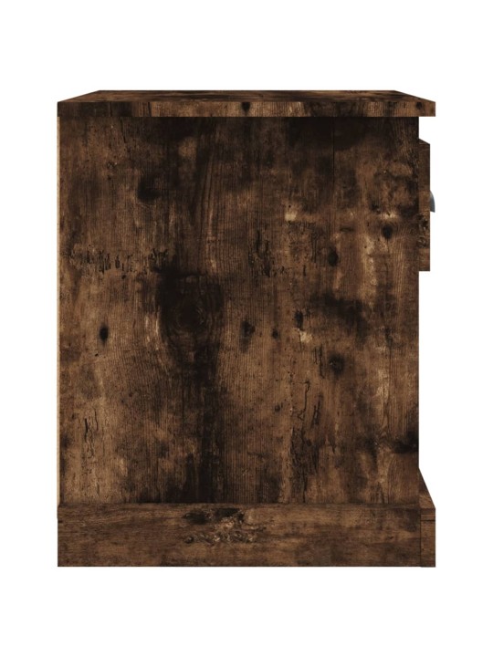 Noční stolky 2 ks kouřový dub 39x39x47,5 cm kompozitní dřevo