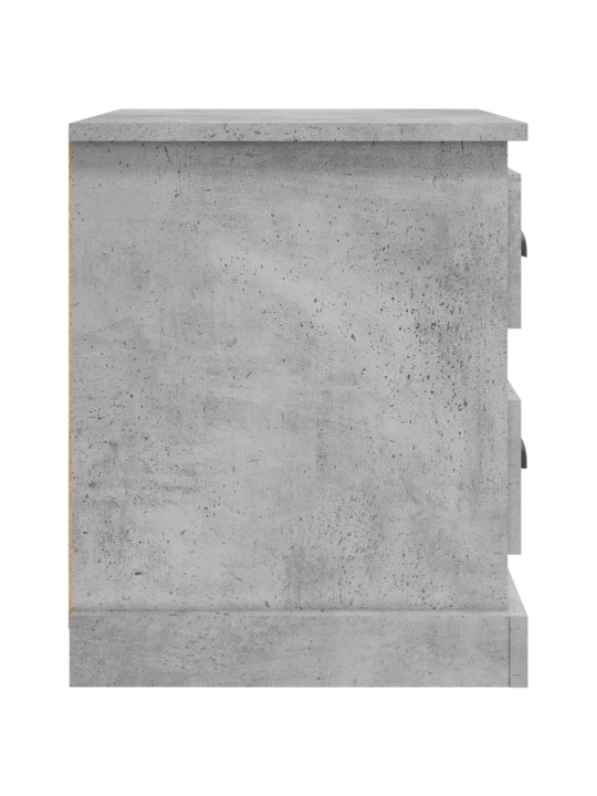 Noční stolky 2 ks betonově šedé 39x39x47,5 cm kompozitní dřevo