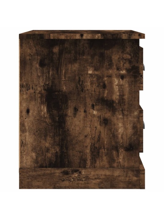 Noční stolky 2 ks kouřový dub 39x39x47,5 cm kompozitní dřevo