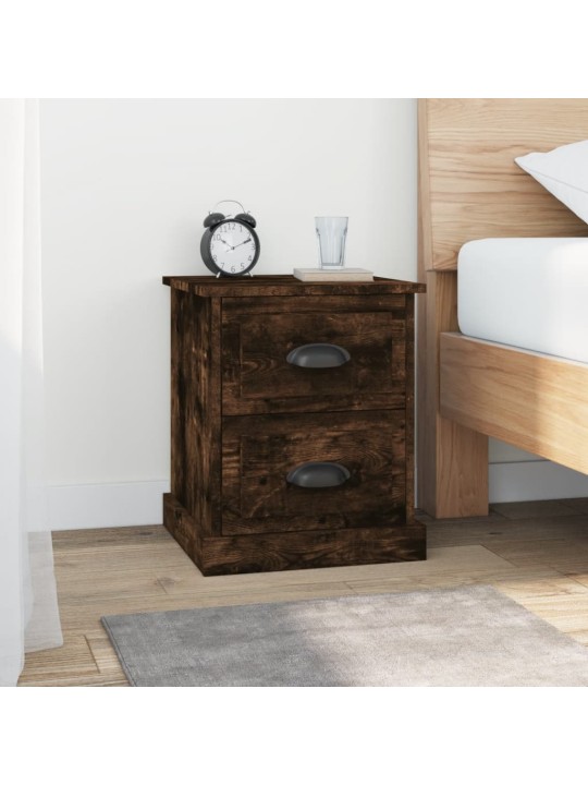Noční stolky 2 ks kouřový dub 39x39x47,5 cm kompozitní dřevo