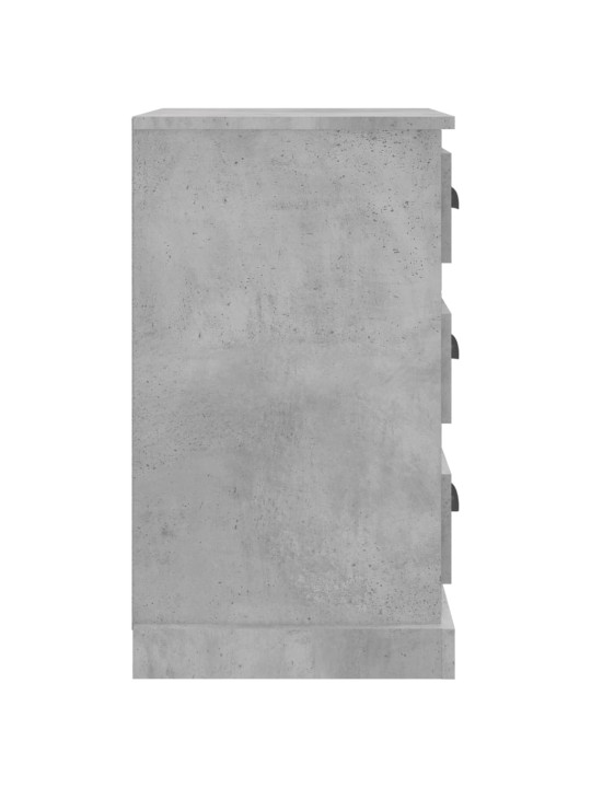 Noční stolek betonově šedý 39 x 39 x 67 cm kompozitní dřevo
