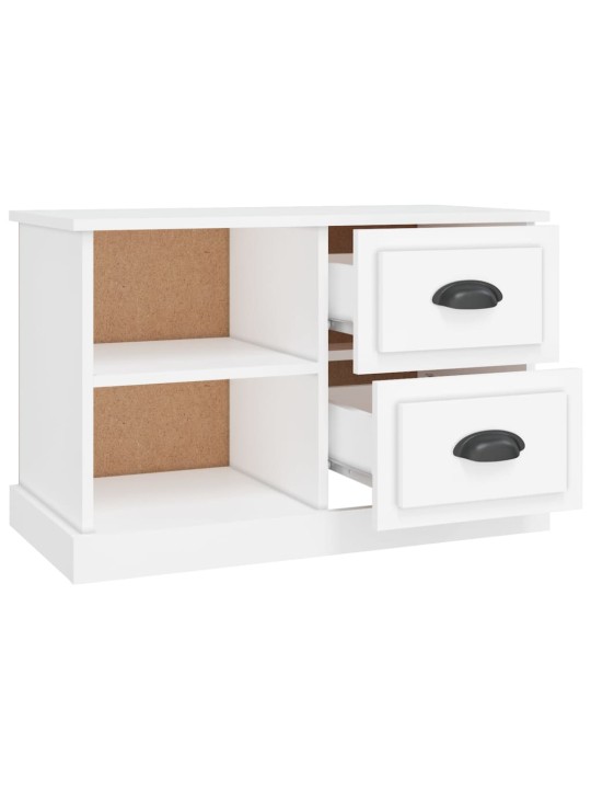 TV skříňka bílá 73 x 35,5 x 47,5 cm kompozitní dřevo