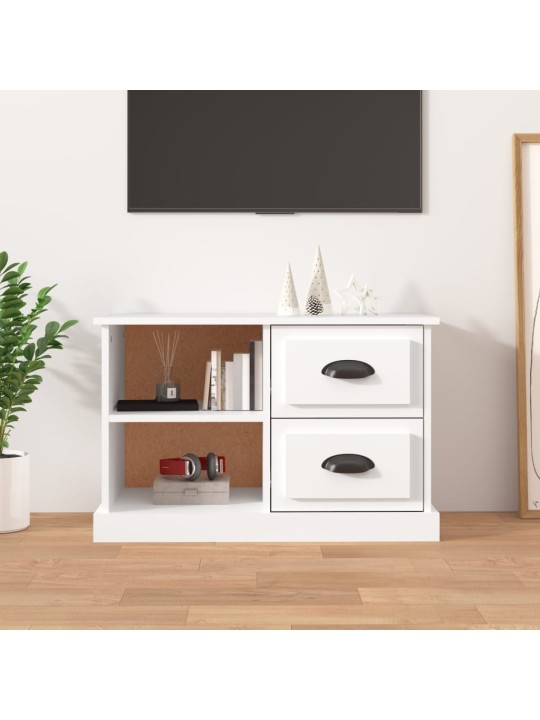 TV skříňka bílá 73 x 35,5 x 47,5 cm kompozitní dřevo