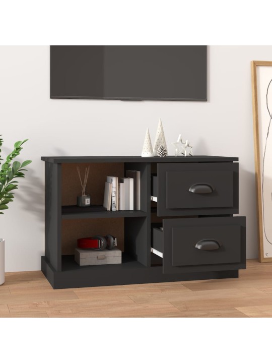 TV skříňka černá 73 x 35,5 x 47,5 cm kompozitní dřevo