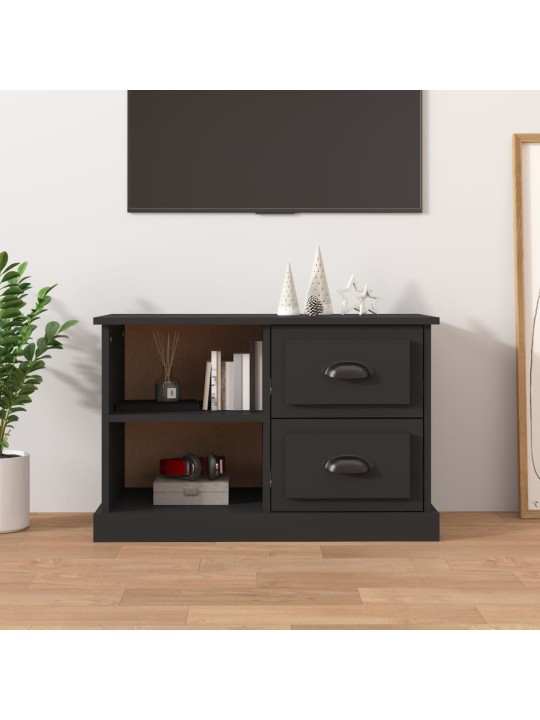 TV skříňka černá 73 x 35,5 x 47,5 cm kompozitní dřevo