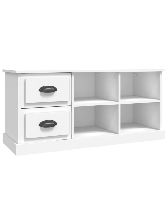 TV skříňka bílá 102 x 35,5 x 47,5 cm kompozitní dřevo