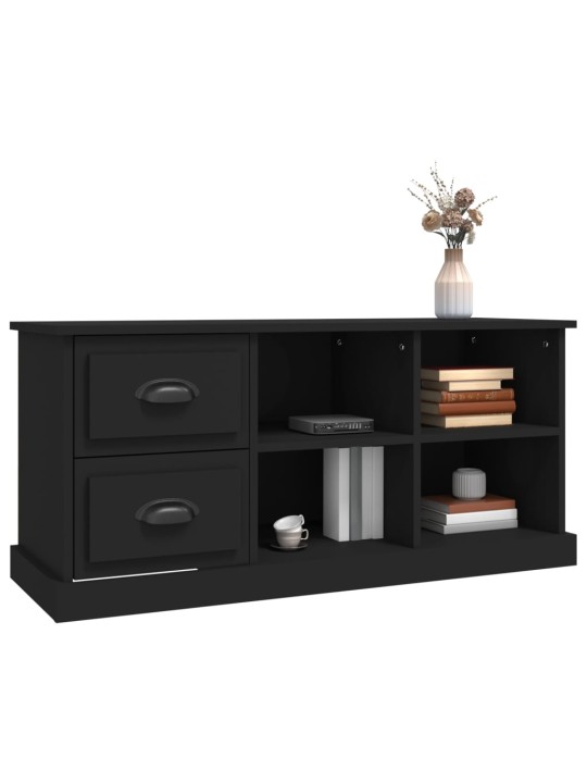 TV skříňka černá 102 x 35,5 x 47,5 cm kompozitní dřevo