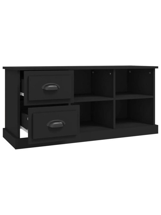 TV skříňka černá 102 x 35,5 x 47,5 cm kompozitní dřevo