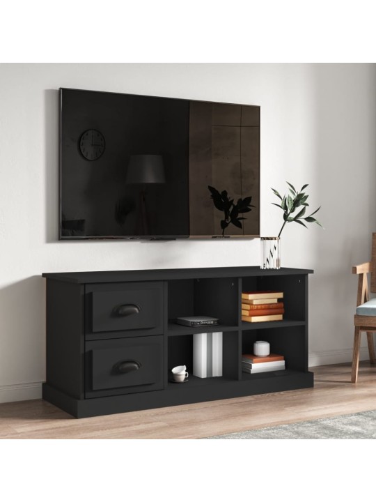 TV skříňka černá 102 x 35,5 x 47,5 cm kompozitní dřevo