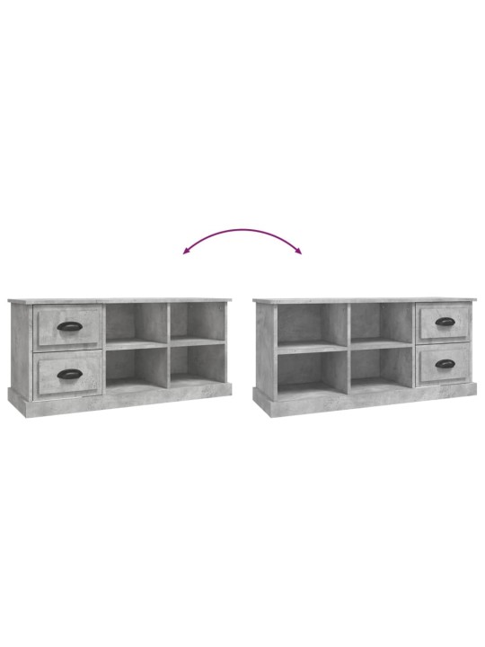 TV skříňka betonově šedá 102 x 35,5 x 47,5 cm kompozitní dřevo