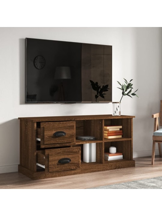 TV skříňka hnědý dub 102 x 35,5 x 47,5 cm kompozitní dřevo