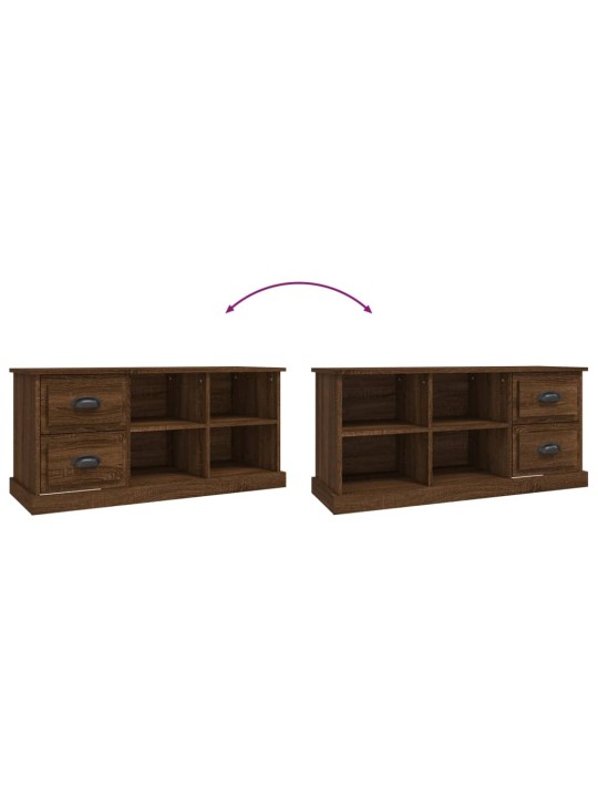 TV skříňka hnědý dub 102 x 35,5 x 47,5 cm kompozitní dřevo