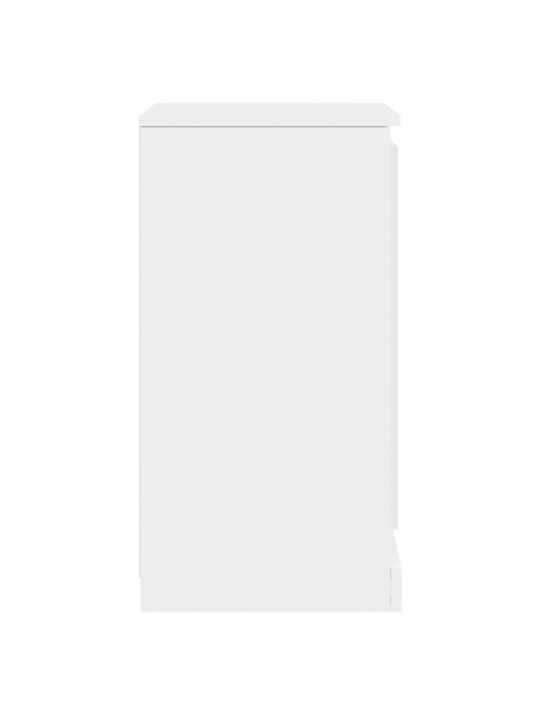 Příborník bílý vysoký lesk 37,5x35,5x67,5 cm kompozitní dřevo