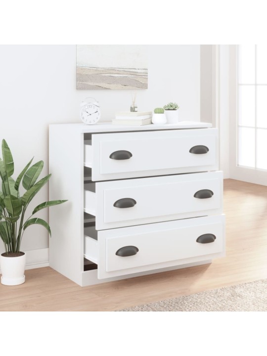 Příborník bílý 70 x 35,5 x 67,5 cm kompozitní dřevo