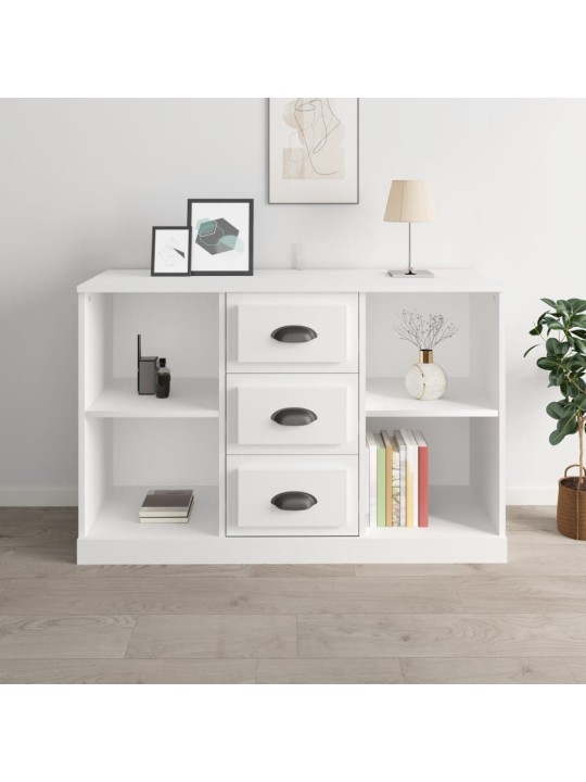 Příborník bílý 104,5 x 35,5 x 67,5 cm kompozitní dřevo