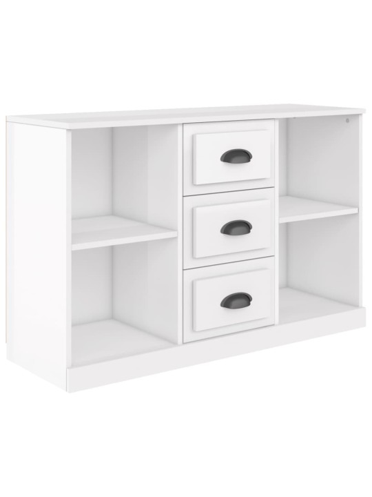 Příborník bílý s vysokým leskem 104,5 x 35,5 x 67,5 cm kompozit