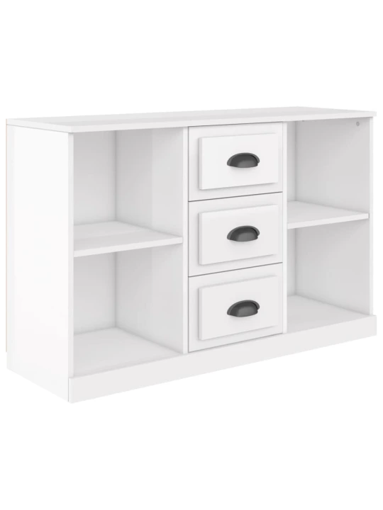 Příborník bílý s vysokým leskem 104,5 x 35,5 x 67,5 cm kompozit
