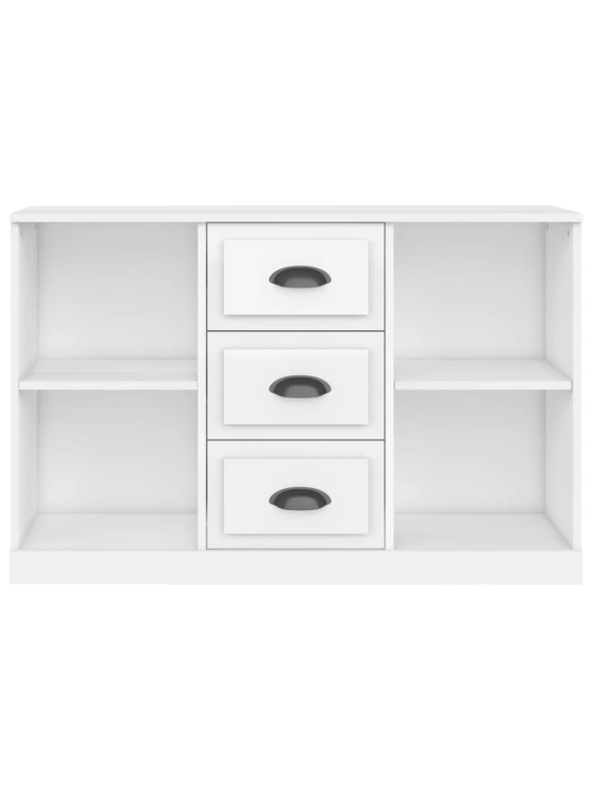 Příborník bílý s vysokým leskem 104,5 x 35,5 x 67,5 cm kompozit