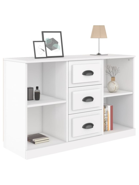 Příborník bílý s vysokým leskem 104,5 x 35,5 x 67,5 cm kompozit