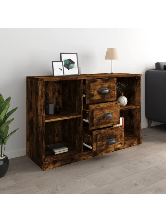 Příborník kouřový dub 104,5 x 35,5 x 67,5 cm kompozitní dřevo
