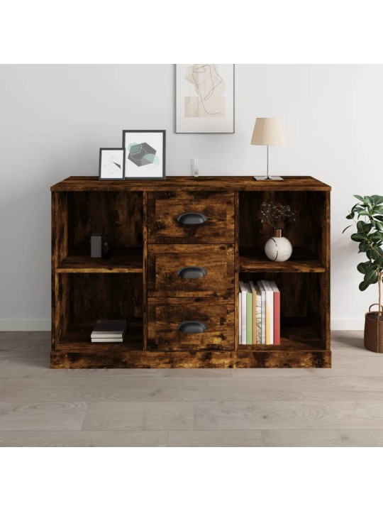 Příborník kouřový dub 104,5 x 35,5 x 67,5 cm kompozitní dřevo
