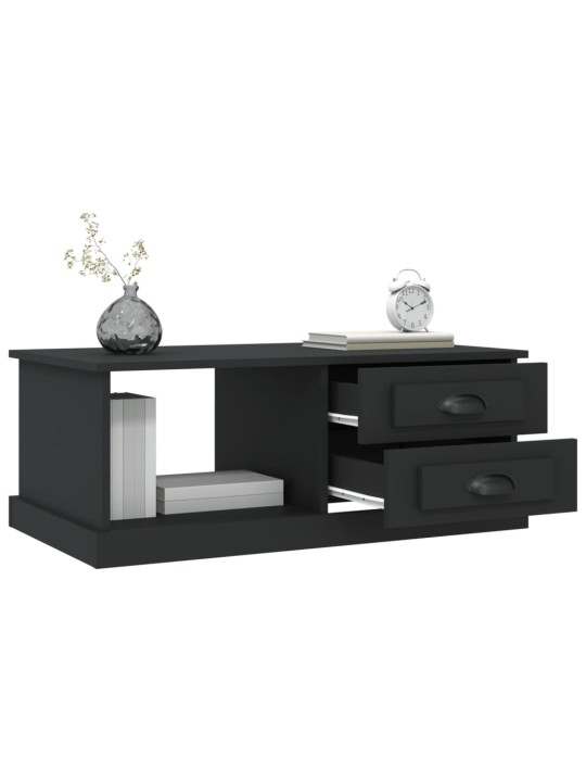 Konferenční stolek černý 90 x 50 x 35 cm kompozitní dřevo