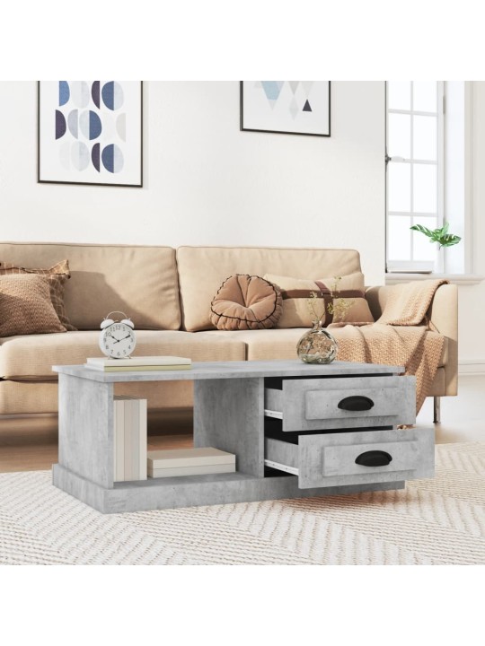 Konferenční stolek betonově šedý 90x50x35 cm kompozitní dřevo