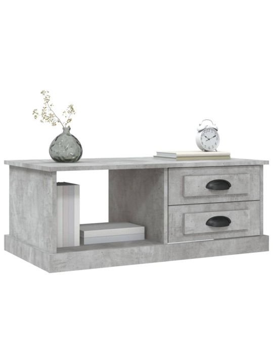 Konferenční stolek betonově šedý 90x50x35 cm kompozitní dřevo
