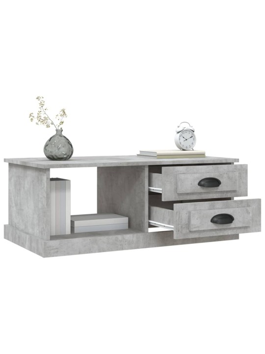 Konferenční stolek betonově šedý 90x50x35 cm kompozitní dřevo