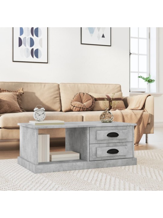 Konferenční stolek betonově šedý 90x50x35 cm kompozitní dřevo