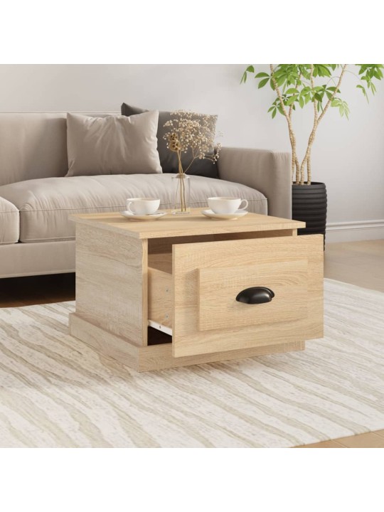 Konferenční stolek dub sonoma 50x50x35 cm kompozitní dřevo