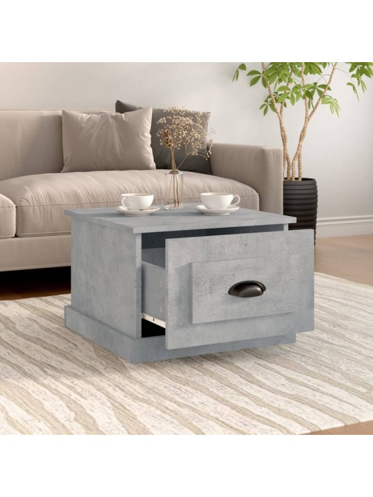 Konferenční stolek betonově šedý 50x50x35 cm kompozitní dřevo
