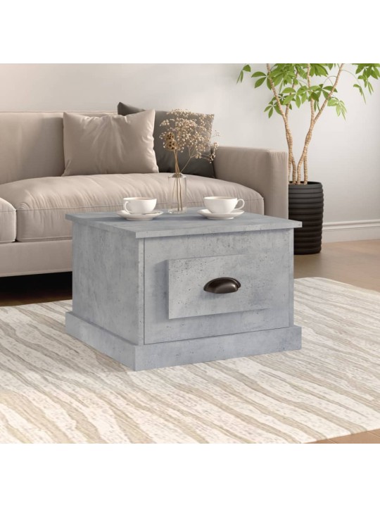 Konferenční stolek betonově šedý 50x50x35 cm kompozitní dřevo
