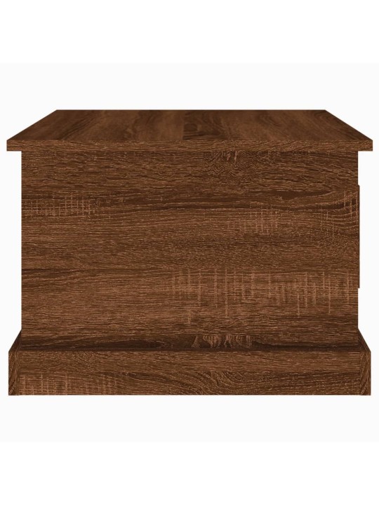 Konferenční stolek hnědý dub 50x50x35 cm kompozitní dřevo