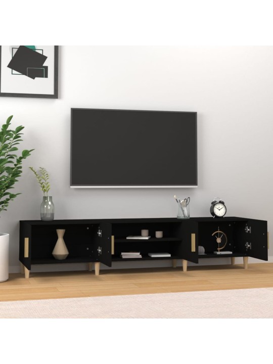 TV skříňka černá 180 x 31,5 x 40 cm kompozitní dřevo