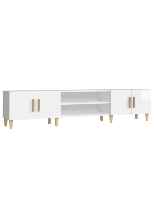 Tv skříňka bílá vysoký lesk 180 x 31,5 x 40 cm kompozitní dřevo