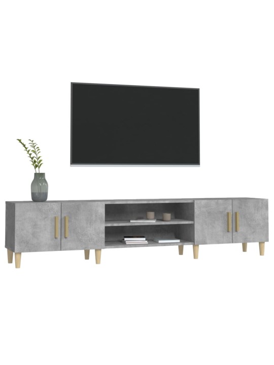 TV skříňka betonově šedá 180 x 31,5 x 40 cm kompozitní dřevo