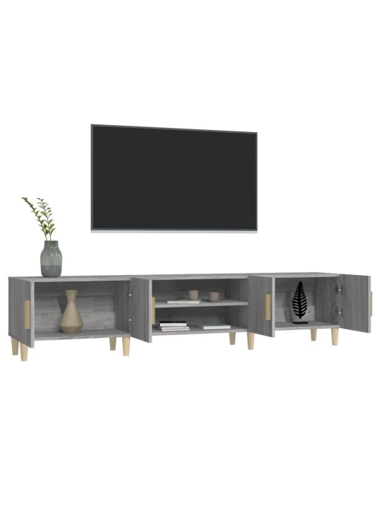 TV skříňka šedá sonoma 180 x 31,5 x 40 cm kompozitní dřevo