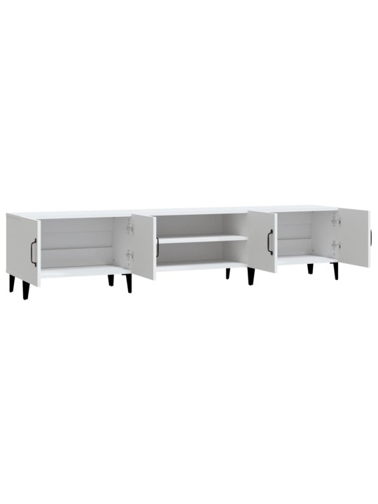 TV skříňka bílá 180 x 31,5 x 40 cm kompozitní dřevo